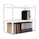 Schreibtisch-Organizer – 2 Etagen, Moderne Ausstellungserhöhung, gestufter Präsentationsständer, Büro-Schreibtisch-, Aufbewahrung, Organizer, Büro-Schreibtisch-Organizer, Aufbewahrung