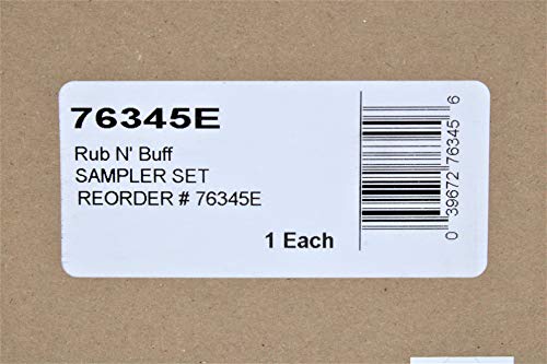 Rub N Buff Wax Metallic Finishes 12 Color Sampler Set