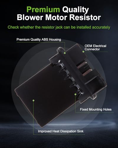 Image of Air Conditioning Heater Fan HVAC Blower Motor Resistor SCITOO Regulator fit for 2002-2007 Jeep Liberty /2002-2006 Jeep Wrangler
