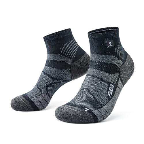 KAILAS FUGA Men's Low Cut Running Socks Wool Socks Cushioning Moisture Wicking Breathable Sweating Crew Socks Sports Socks3