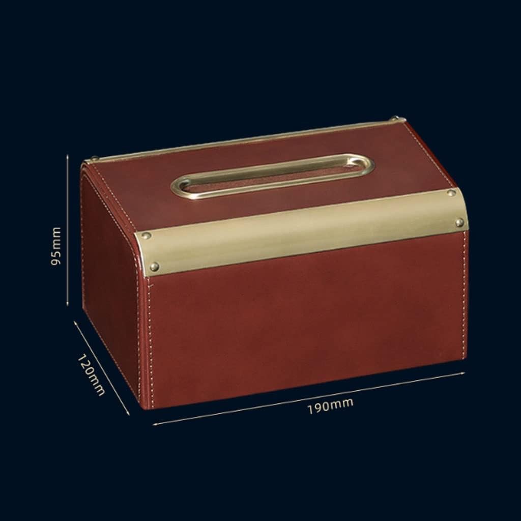 Light Luxury Style Tissue Box Cover Retro/Minimalistic Style Tissue Holder for Bedroom Desks Office Car image 2