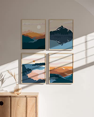 HAUS AND HUES Nature Wall Art - Mountain Landscape, Geometric Abstract, Adventure Decor - Image 5