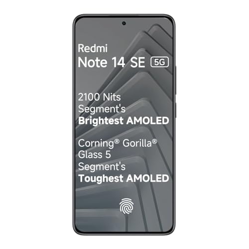 Image of Redmi Note 14 SE 5G, Titan Black (6GB, 128GB)