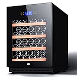Glass Front Door Beverage Refrigerator with Dual Zone Cooling for Wine, Beer, and Drinks