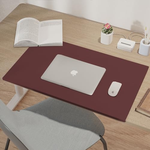 Protector de escritorio impermeable 100x50 cm rojo oscuro