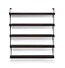 J JACKCUBE DESIGN Essential Oils Display Shelves Wall Mount Black Metal and Wood, Nail Polish Paint Holder Rack Organizer Holds 70 Bottles (5 Tier) : MK482A