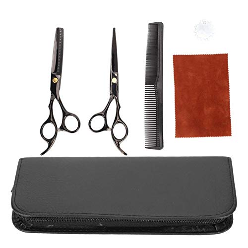 Hair Cutting Scissors Set, Barber Hair Thinning Shears Kit Stainless Steel Professional Hairdressing Shear Tool for Salon Family Barber Haircut Stylist