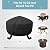 SHINESTAR 36 Inch Round Fire Pit Cover, Fits 30-36'' Wood Burning Fire Pit for Bali Outdoors, Sunnydaze, YAHEETECH and More, Waterproof & Windproof, 36 Dia x 24 H