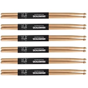 6 Paar Homirty 7A Drumsticks Ahorn