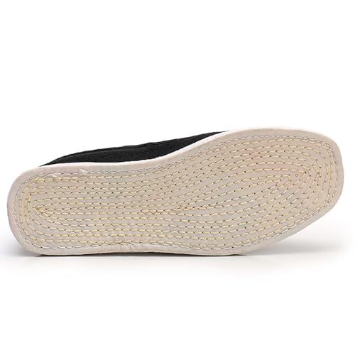 Thousand-Layer Sole Shoes/Multi-Layer Sole Shoes,Traditional Craftsmanship,Chinese Style,Comfortable Cloth Shoes(Color : Black)2