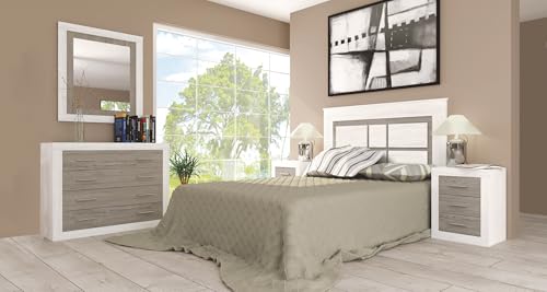 Shiito | Modelo Aspen A - Composición de Dormitorio | Acabado en Andersen Pino - Gris