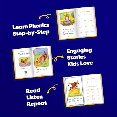 Fitzroy Phonics Readers 1–10 by Saar Education | Interactive Synthetic Phonics Storybooks with Audio Supported | Learn Phonics by Scanning, Watching & Listening | For Ages 3–7