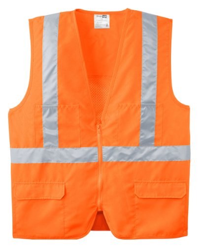 Cornerstone - Ansi 107 Class 2 Mesh Back Safety Vest M Safety Orange #TOP17