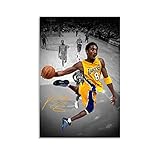 BREN Bryant Dunk Poster Basketball Legend Player Canvas Wall Art Unframe 12x18inch For Boys Bedroom Decoration Adult Basketball Fans Gifts Gym Deco White