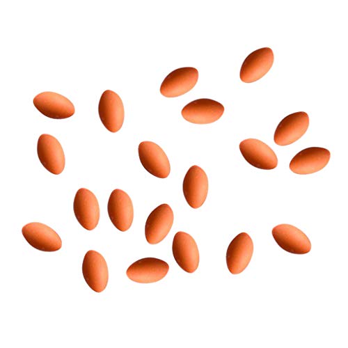 Dailymall 20Pieces Bird Eggs Resin Decor 3D Craft Bird Eggs Decoration Yellow Ornament