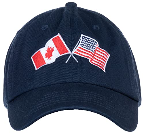 Image of Ann Arbor T-shirt Co. American Friendship Nations Flag Baseball Low Profile Dad Hat for Men Women