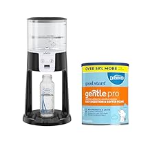 Dr. Browns Insta-Prep Warm Water Dispenser, Black & Good Start Baby Formula Powder, GentlePro, Stage 1, Non GMO, 32 Ounce for 0-12 Months