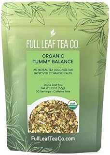 Organic Tummy Balance Loose Leaf Tea - 2oz Bag (Approx. 30 Servings) | Full Leaf Tea Co.