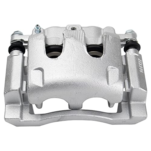 Image of TRQ Rear Left Brake Caliper w /Bracket Drivers Side | For 2005-2012 Ford F-350 Super Duty 2011-2012 F-450 Super Duty