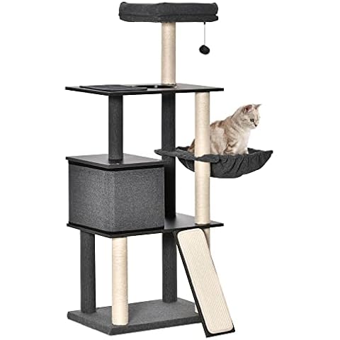 PawHut Árbol para Gatos Grande con Plataformas y Postes Rascadores Cover