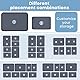 Bugucat Schubladen Organizer 8 Stücke,Schubladen Organizer Büro Schminktisch Organizer mit 2 Größen,Schreibtisch Organizer Schubladen Kunststoff Schminktisch Zubehör für Make up Badezimmer Küche Büro