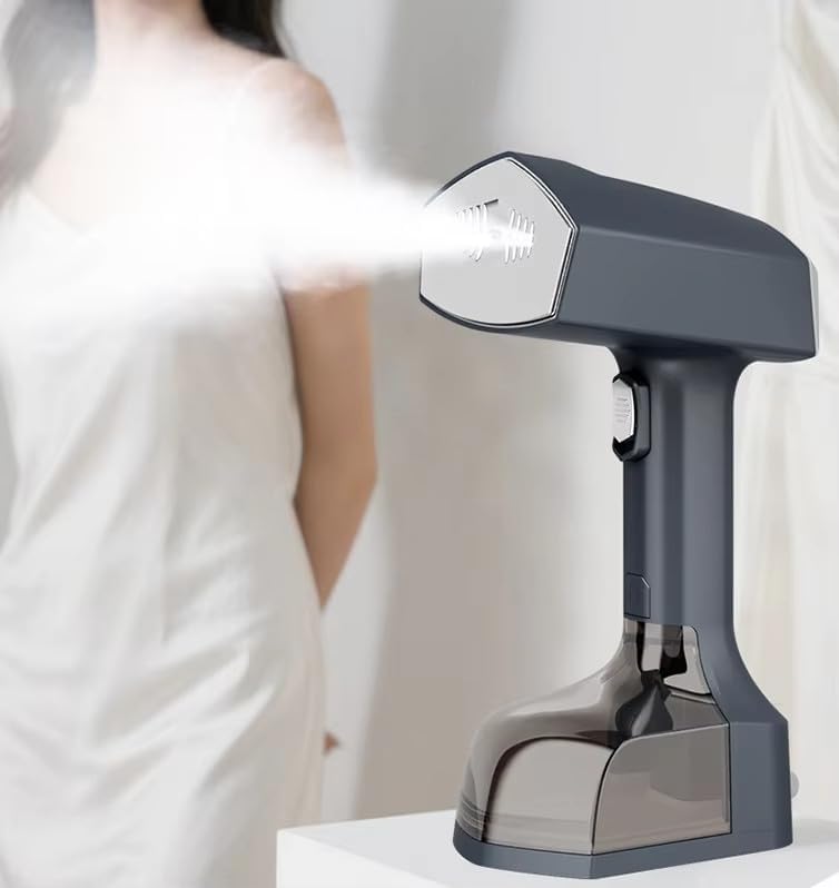 Powerful 2500W Handheld Garment Steamer for Clothes, Fast 10s Heat-Up, 3 Steam Levels, Detachable Water Tank, Efficient Wrinkle Remover - Purple