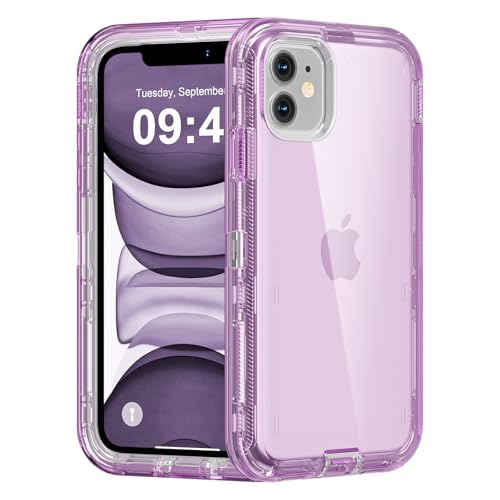 Follaroma for iPhone 11 Case, Heavy Duty Protection, Purple