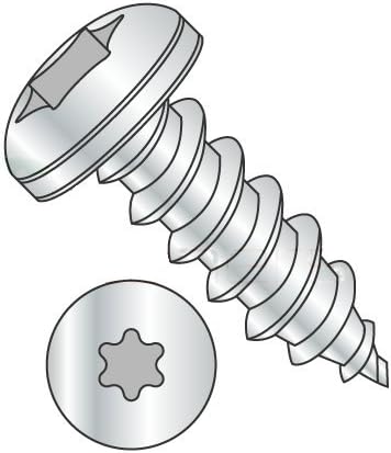 #14 x 3/4" Type A Self-Tapping Screws/Six-Lobe/Pan Head/Steel/Zinc (Carton: 3,000 pcs)