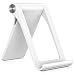Cell Phone Stand for Desk, TORRAS ABS Adjustable Desktop Cradle Stand Holder for iPhone X / 8 / 7 / 6 Plus, Kindle, iPad, Mobile Phone and Tablets (Up to 8 inch) - White