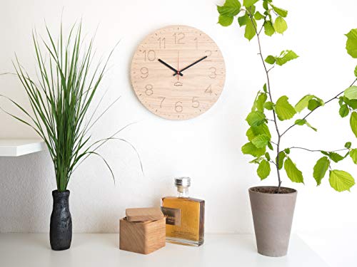 Huamet. Orologio da Parete in Legno Numeri