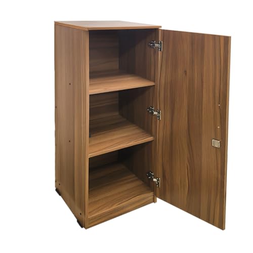 Image of Amazon Brand - Solimo Optima Engineered Wood 4ft 1 Door Wardrobe for Clothes | Storage Organizer | Storage Cabinet for Kitchen | Multipurpose Almirah for Bedroom - Leon Teak