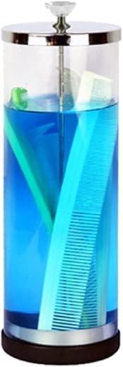 FOLELLO Professional Salon Sterilizing Jar (1.6 Liters) | Glass Tools Disinfection Jar | Sterilizer | Keep Barber & Nail T...