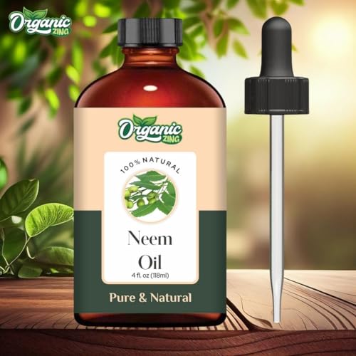 Image of Organic Zing Neem (Azadirachta Indica) Oil | Pure & Natural Carrier Oil for Skin care & Hair care - 118ml /3.99fl oz