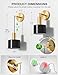 NIORSUN Battery Operated Wall Sconce Set of 2, Gold & Black Wireless Rechargeable Wall Lights with 5200mAh Dimmable Detachable Bulbs and Remote, 9 Colors Sconces Wall Decor for Bedroom Living Room
