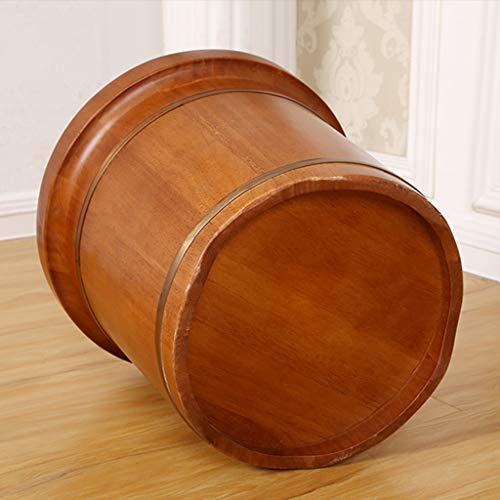 Katzowen bañera de pies de madera con tapa 35 cm miniatura 4