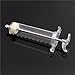 Reusable Industrial Plastic Syringe with 2x 4.8inch/12cm 10Ga Blunt Tip Needle for Refilling Liquid Inks, Glue Applicator, Oil Dispensing, Measuring and Refilling, Pet Feeding (100ML)