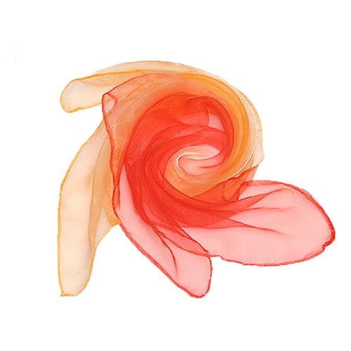 6pcs Soft Gauze Juggling Dance Scarves Play Silk Scarves for Boys and Girls Dance Decorations Skin-friendly Random Color