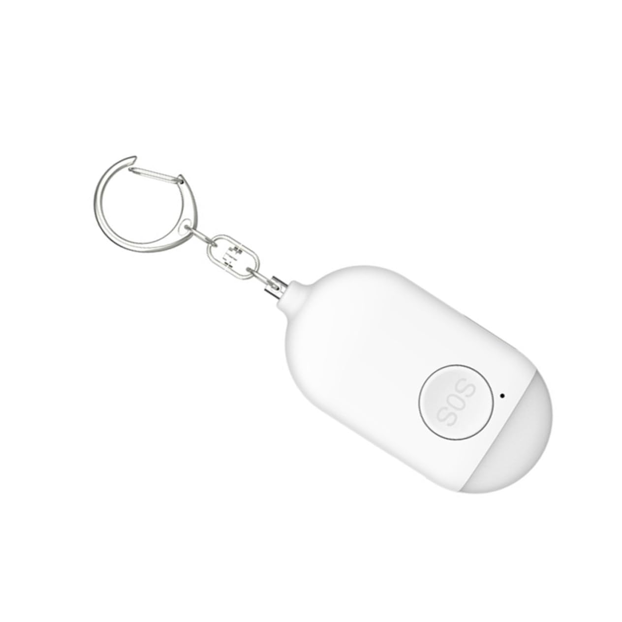 jojofuny 3pezzi Allarme Personale Di Sicurezza Con Torcia Led Dispositivo Di Emergenza Compatto Per Donne Jogger e Persone Anziane Kit Di Sicurezza Portatile Per Protezione Personale Bianco