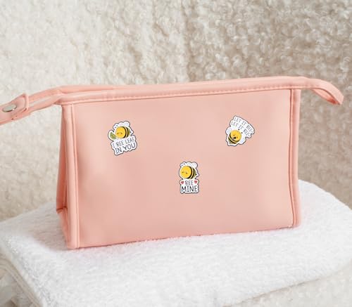 6PCS Cute Bee Enamel Pins Bulk, Cartoon Cute Funny Bee Pins with Puns, Let It Bee Backpack Hat Pin Set, Decorative Crooches Button for Jeans, Jackets, Bags, Dress, Shoes2