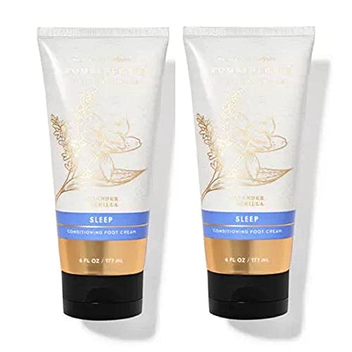 Bath And Body Works Aromatherapy Lavender Vanilla Conditioning Foot Cream Set #TOP30