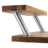  Set of 2 Ikea Capita Stainless Steel Legs by IKEA