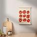 PaJiaNi Vintage Kitchen Wall Art,Red Tomato Fruit Wall Decor,Fruit pattern wall art Poster For Dining Kitchen Dining Restaurant Coffee Shop Apartment,12x16Inch