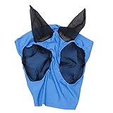 Balacoo Máscara de Mosca del Caballo Mascarada con Orejas Paseo Tranquilo Máscaras de Mosca para Montar a Caballo Máscara de Mosca Máscara de Mosquito Máscara de Malla de Cabeza de Caballo