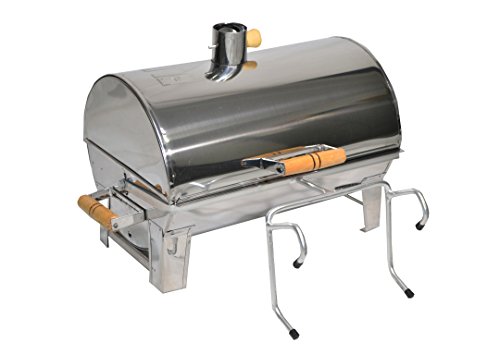 Churrasqueira Barco Bafo Eliza 40x25 Inox + Mesa De Corte