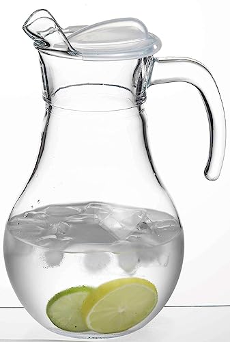 Pasabahce Bistro Jug with Lid 1.8 lt, Transparent, 1.8 Litres - Image 2