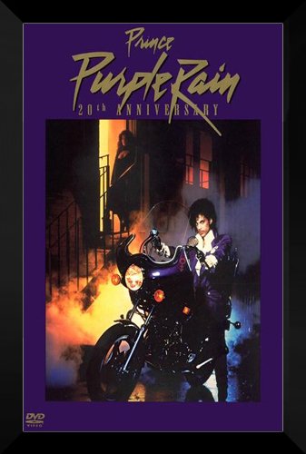 Amazon.com: ArtDirect Purple Rain Framed 27x40 Movie Poster