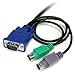 StarTech.com 3-in-1 Ultra Thin PS/2 KVM Cable - Keyboard / video / mouse (KVM) cable - PS/2, HD-15 (VGA) (M) to HD-15 (VGA) (M) - 6 ft (SVECON6)