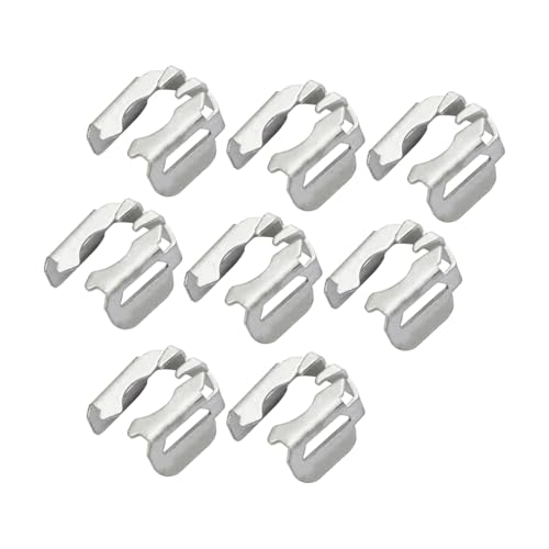 8PCS PC61004 12570620 Fuel Injector Metal Retaining Clips 17113553 Compatible with Cadillac 2002-2013 Chevy Chevrolet 2001-2019 GM Buick 2001-2009 Hummer 2003-2010