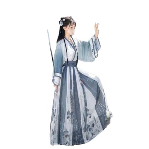 Hanfu pour femme robe traditionnelle chinoise de danse dynastie Wei Jin vêtement ancien
