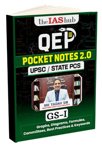 Image of theIAShub QEP Pocket Notes 2.0 for UPSC & State PCS (GS1, GS2, GS3 & GS4) Combo for Quick Revision (Page Size A6)